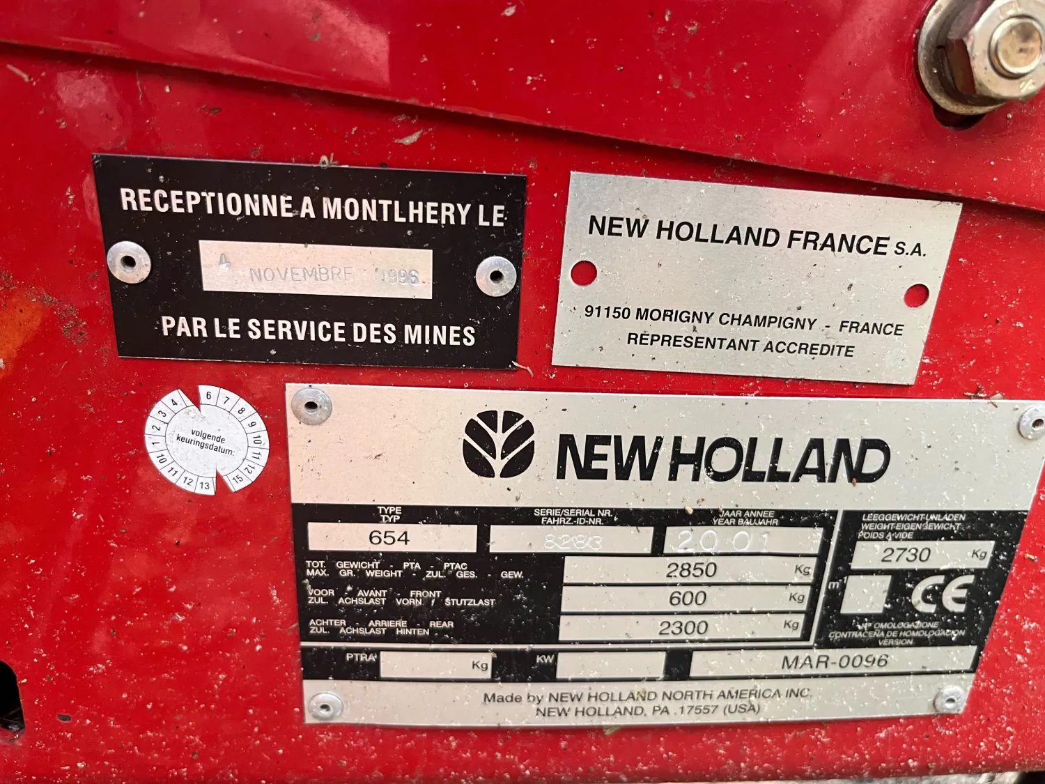 New Holland 658 Ronde Balenpers - Onderdelen