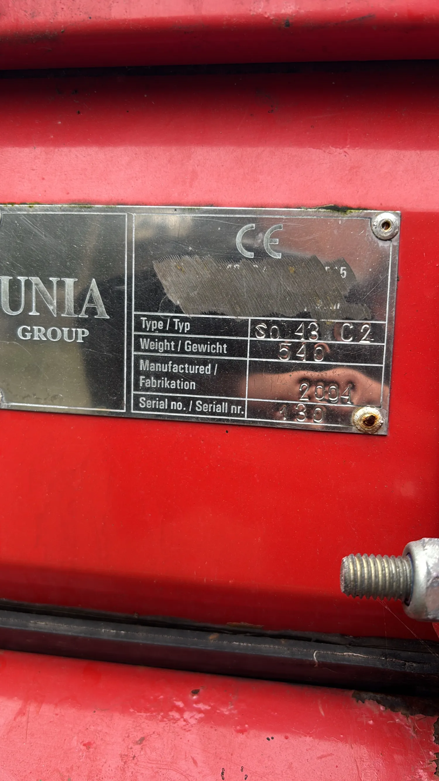 Unia Zaaimachine - 31 zaaipijpen - Nette staat