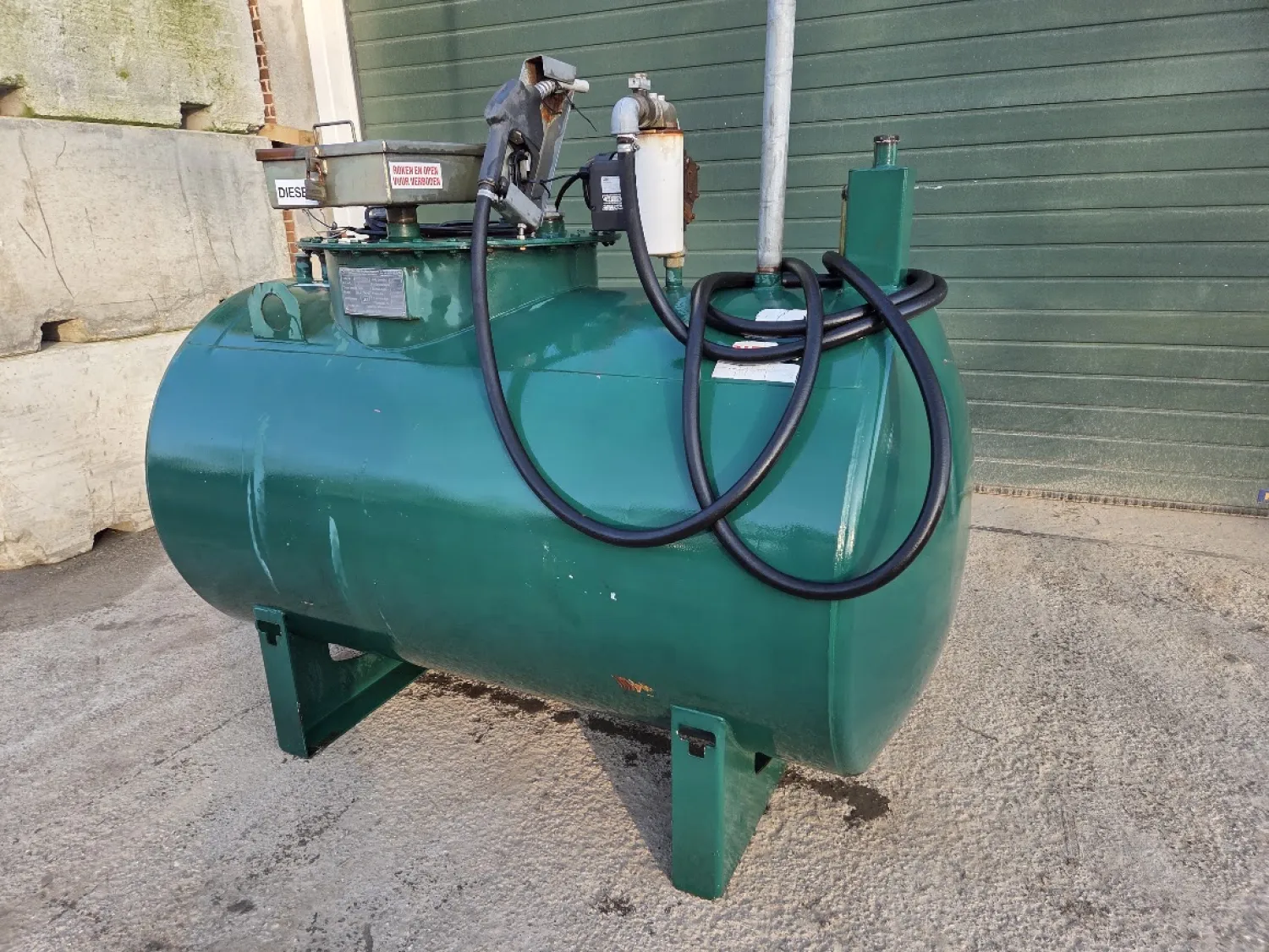 Dieseltank 1200L Dubbelwandig - KIWA Goedgekeurd tot 2038