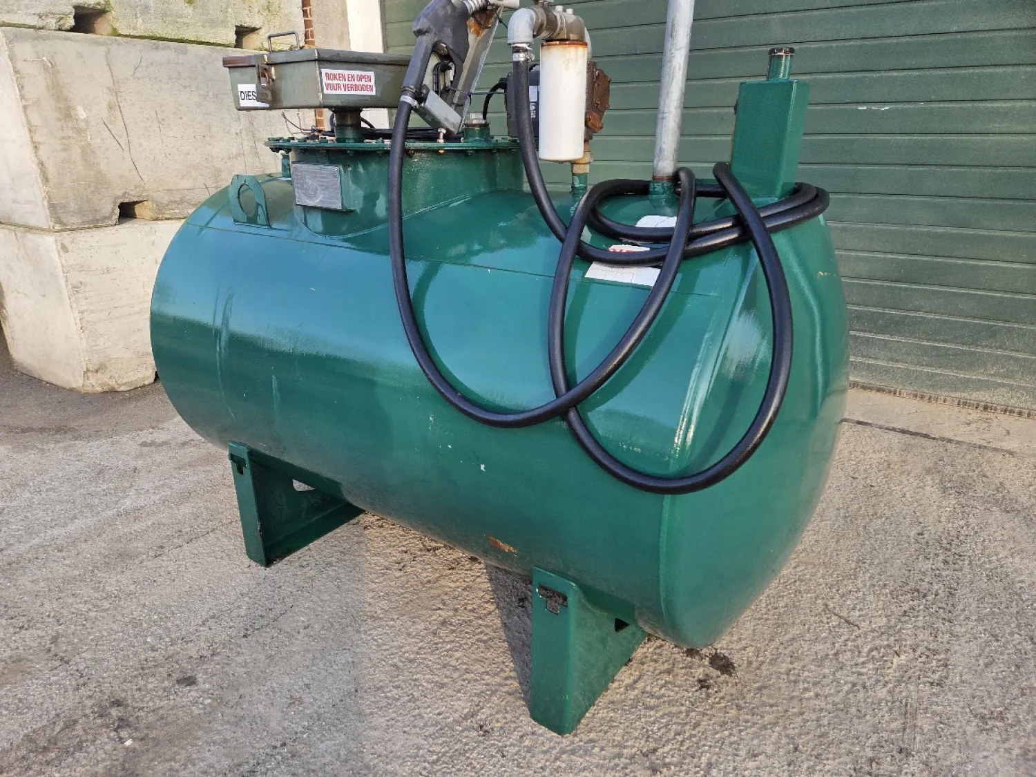 Dieseltank 1200L Dubbelwandig - KIWA Goedgekeurd tot 2038