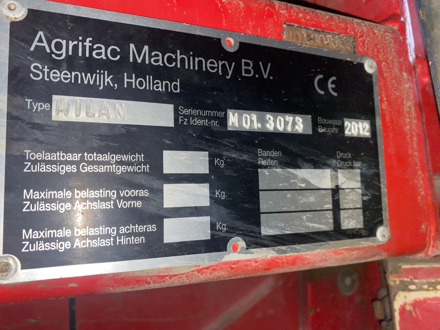 Pulvérisateur Agrifac Milan 5845 - 2012 - 45 Mètres