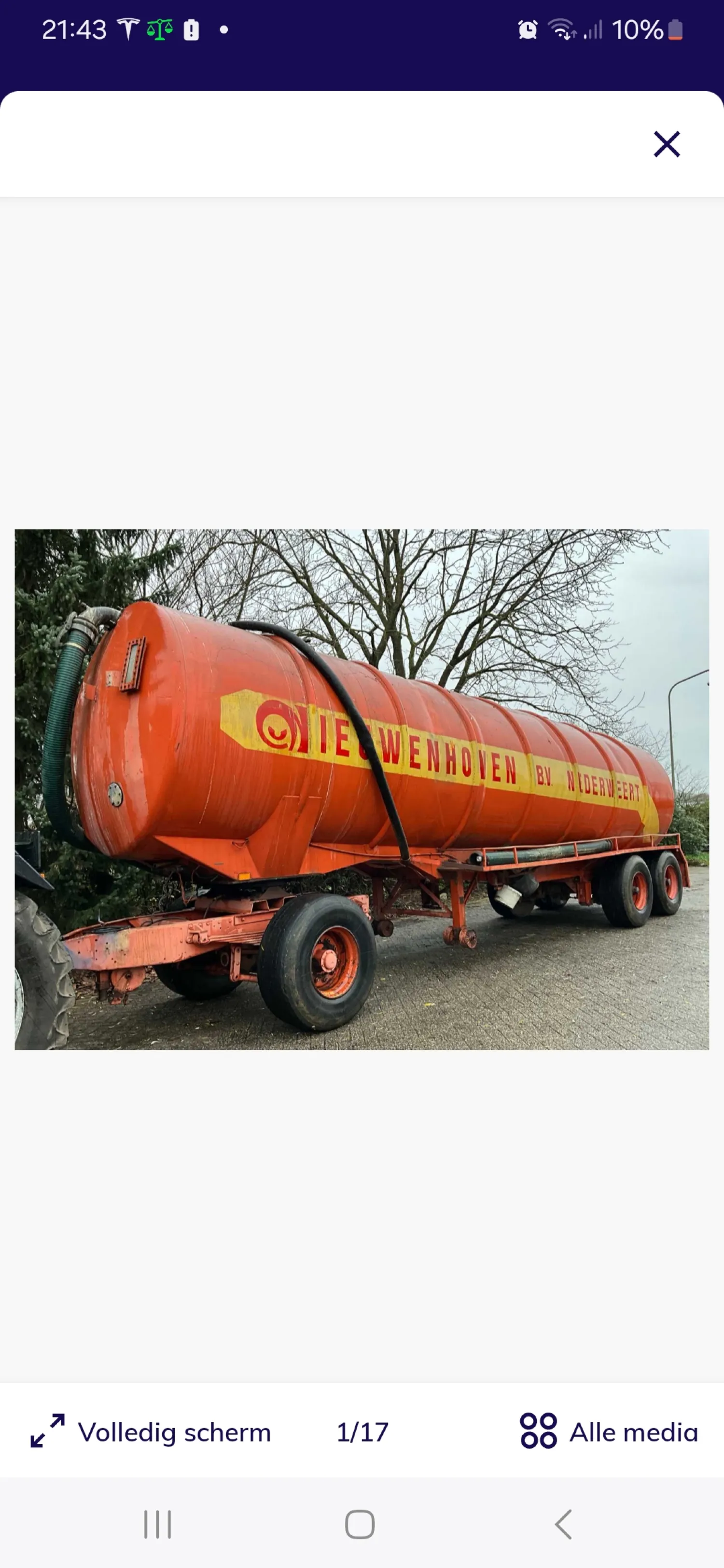 RVS Mestoplegger 38m³ – Gebruikt als mestcontainer