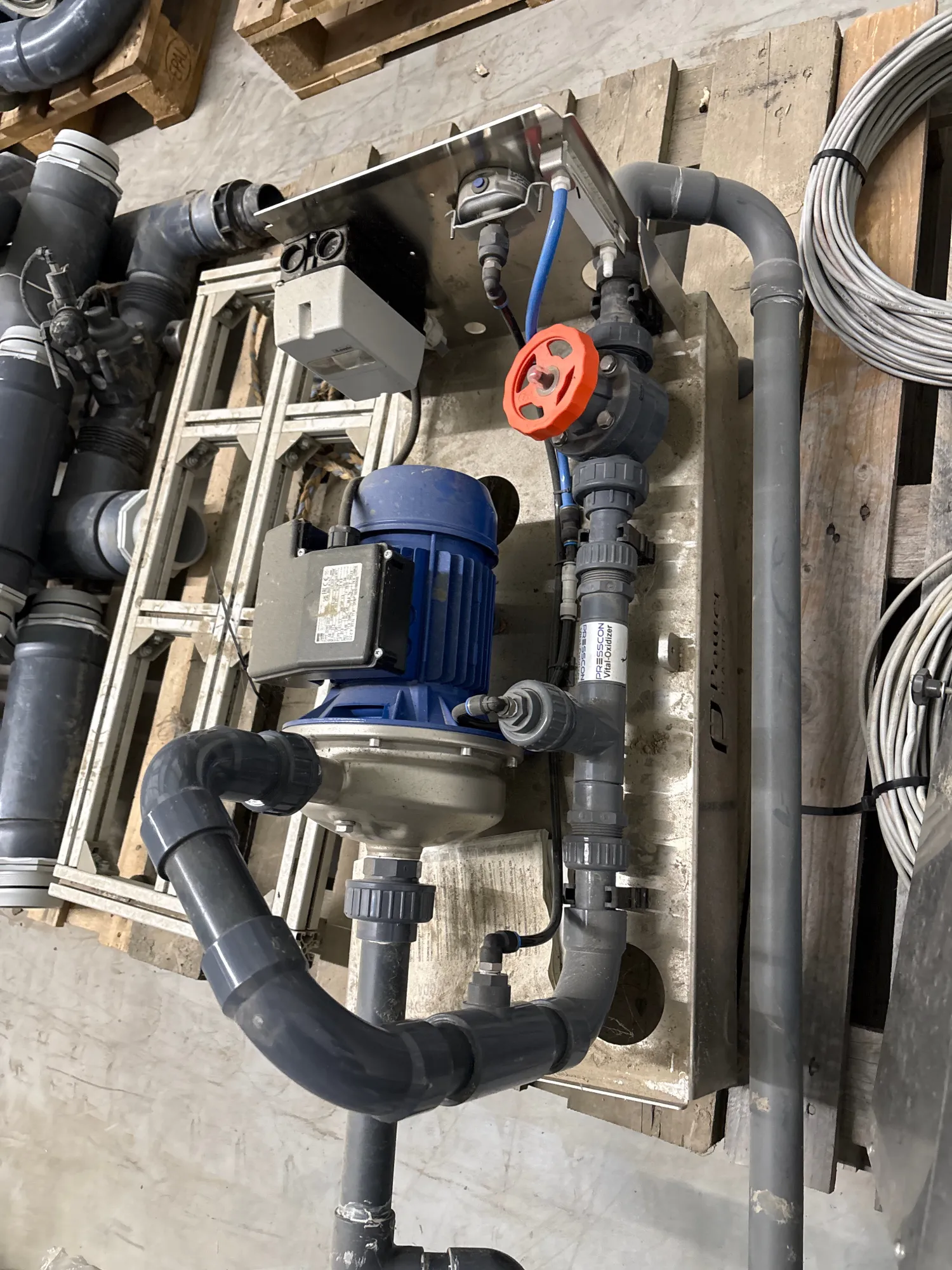 Oxyderingseenhed til iltning af vandopbevaring