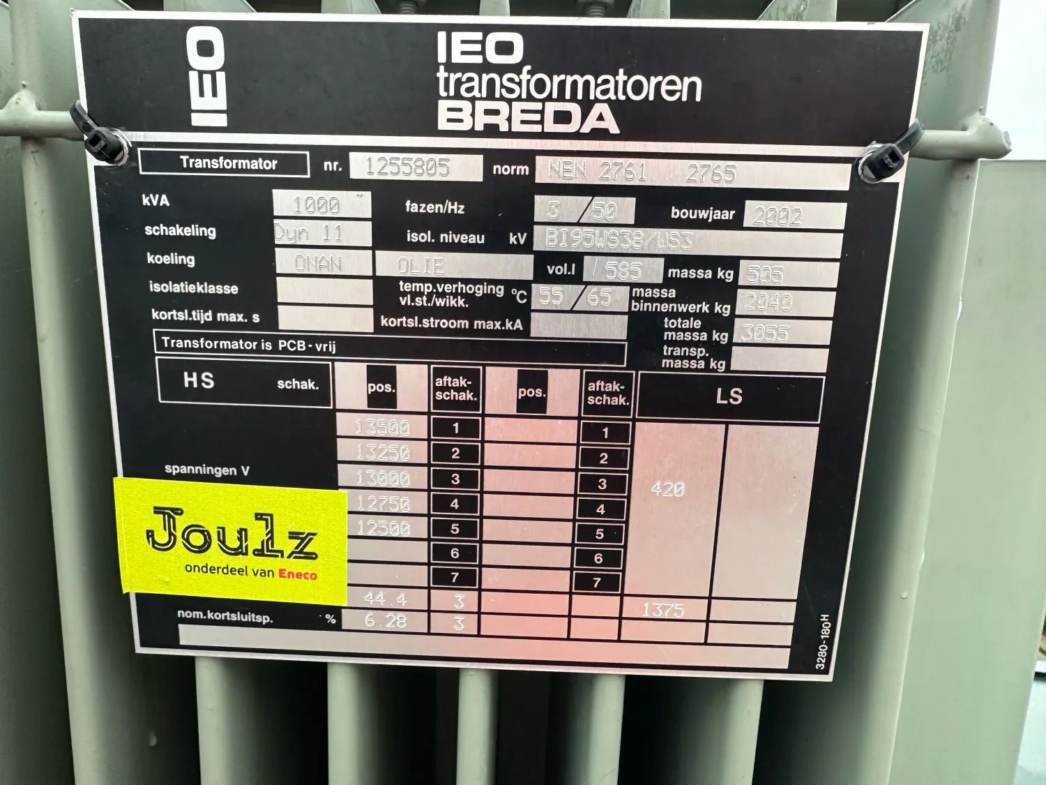 Transformator 1000kVA | Krachtige stroomvoorziening