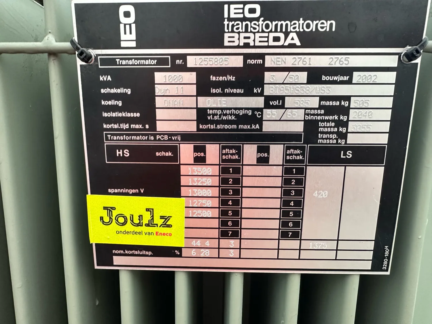 Transformator 1000kVA | Krachtige stroomvoorziening