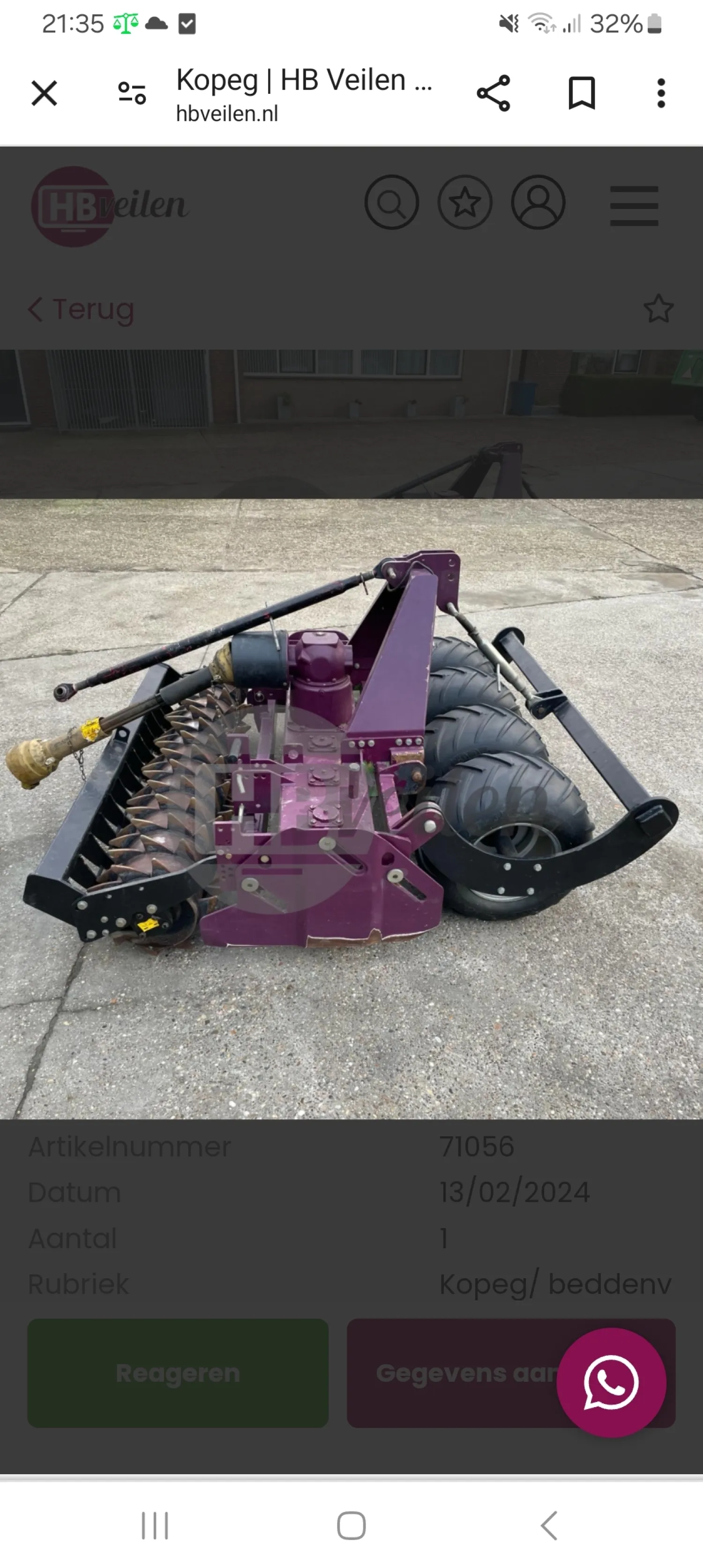 Mooie Celli kopeg te koop | Landbouwwerktuigen