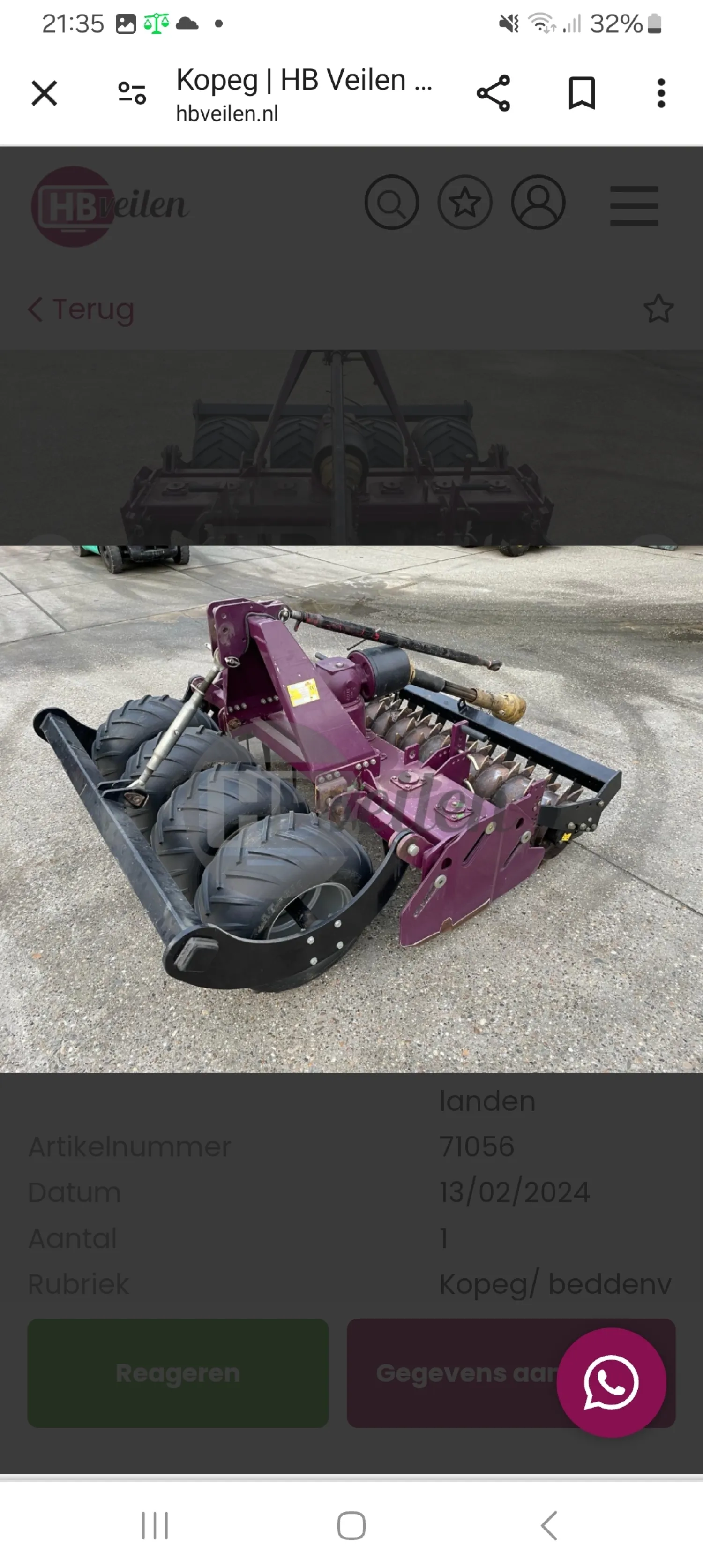 Mooie Celli kopeg te koop | Landbouwwerktuigen