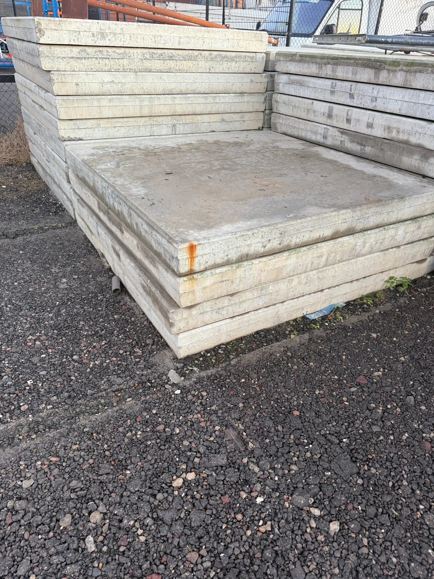 Betonplaten 200x200x16 cm - Dubbel Net