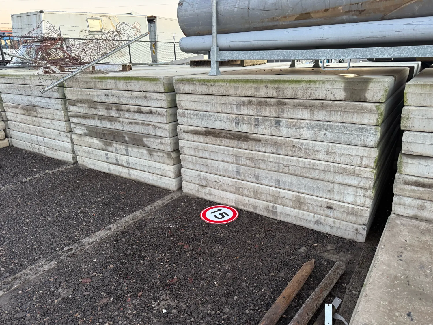 Betonplaten 200x200x16 cm - Dubbel Net