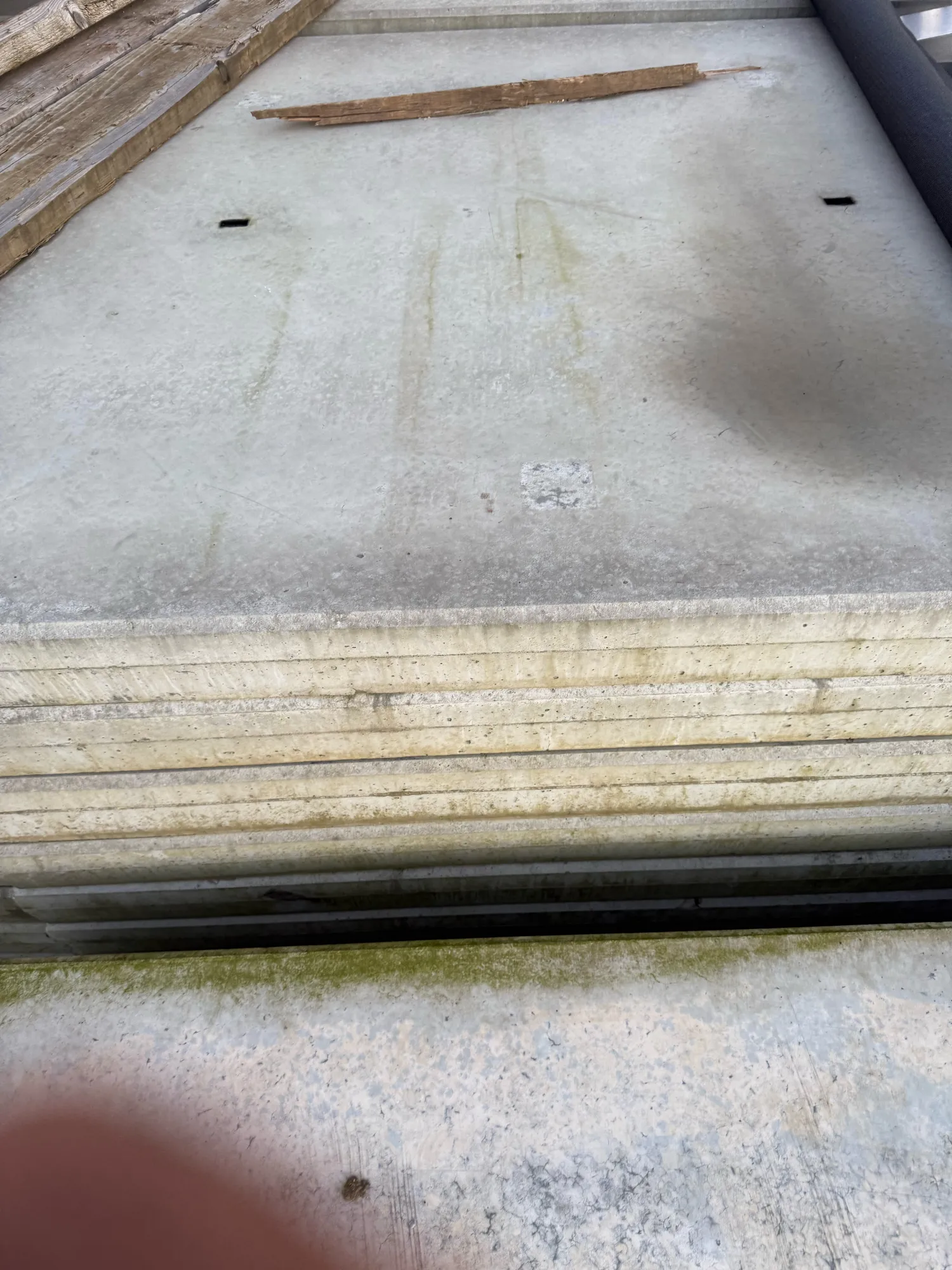 Betonplaten 200x200x16 cm - Dubbel Net