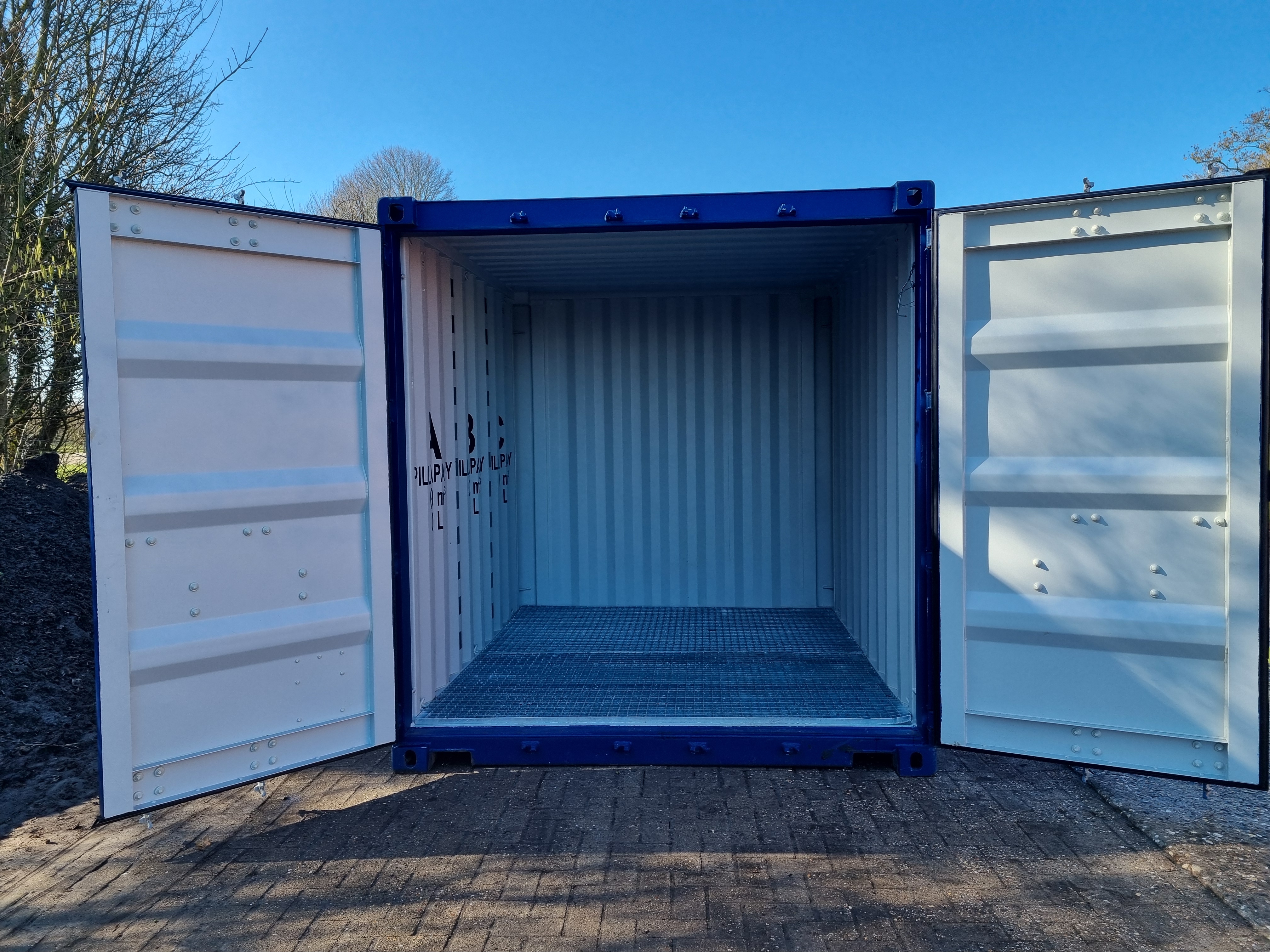 10FT Milieucontainer te koop | Lekbak &amp; Roostervloer