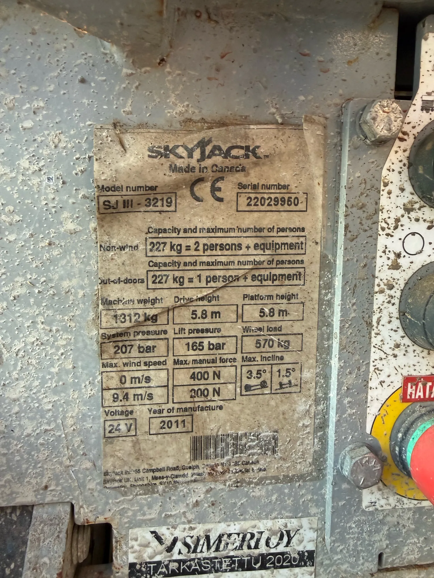 Skyjack 3219 Hoogwerker - 8m Werkhoogte - Elektrisch