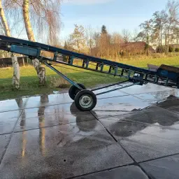 Transportband 6 meter - Profielband, 380V - Gebruikt