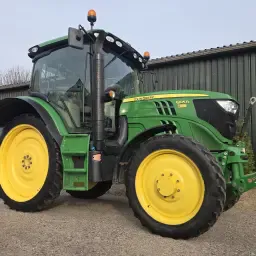 Tracteur John Deere 6105R: Autopower, Relevage avant, 7100 heures