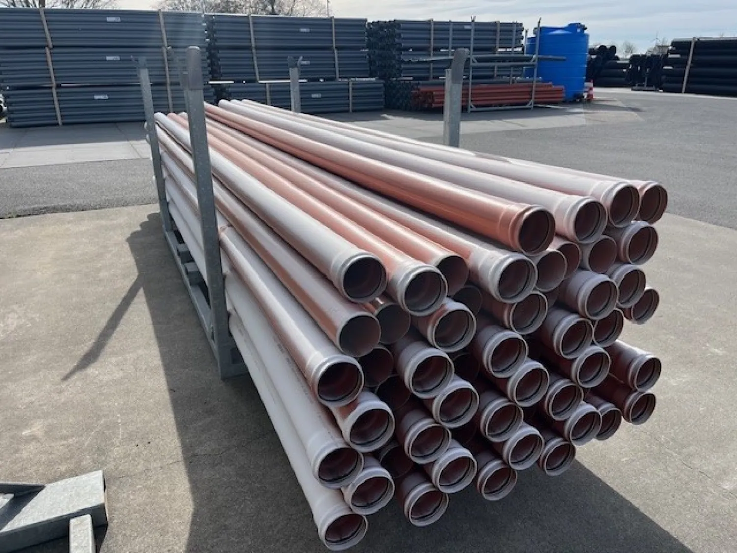 PVC buizen 110mm, 340 meter - Klasse 41/SN 4 met manchetmof