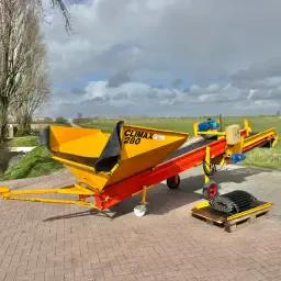 Climax CSB280 stortbak met zeefband | 2 snelheden