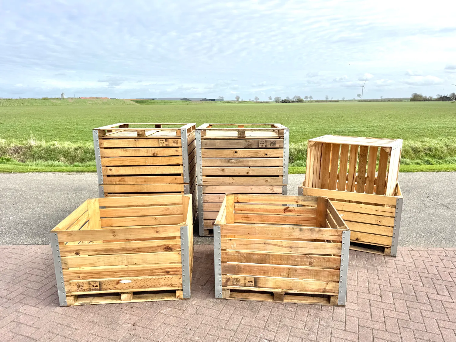 Cajas de fruta nuevas (120x100x75) - Uso versátil