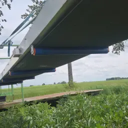 Flower Harvester Cart | Hydraulic Conveyor Belt 8m | License Plate