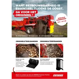 Originele GRIMME egel- en zeefbanden: betrouwbaar oogsten