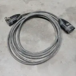 Durable 32A Power Cable | 4-Core | 6.5m | Black Plugs