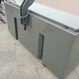 Durable Tractor Front Box - Agco Grey with LED Lights