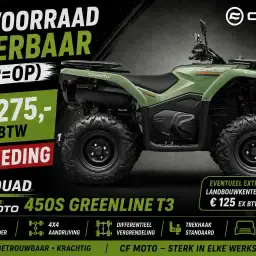 CFMOTO CForce 450S Agro Quad: Sterk &amp; Betrouwbaar 4x4