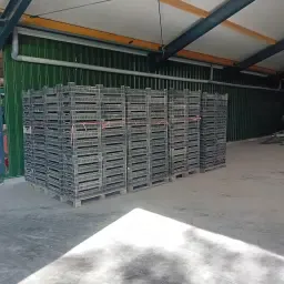 500 zwarte bakjes op pallets - Landbouw &amp; tuinbouw