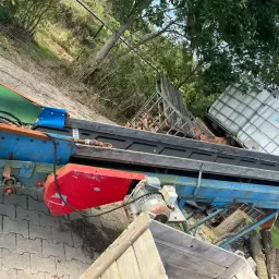 Blauwe Transportband 7m x 38cm – Werkend Agri-materieel
