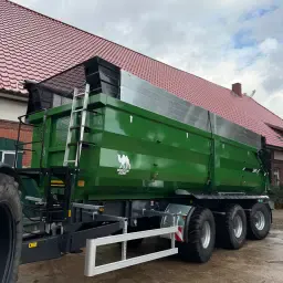 Nieuwe Wielton Tridem Muldenwagen: K80, gestuurde assen