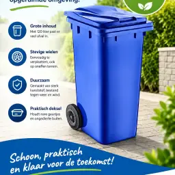 Degelijke 120L Afvalcontainer | Direct Leverbaar